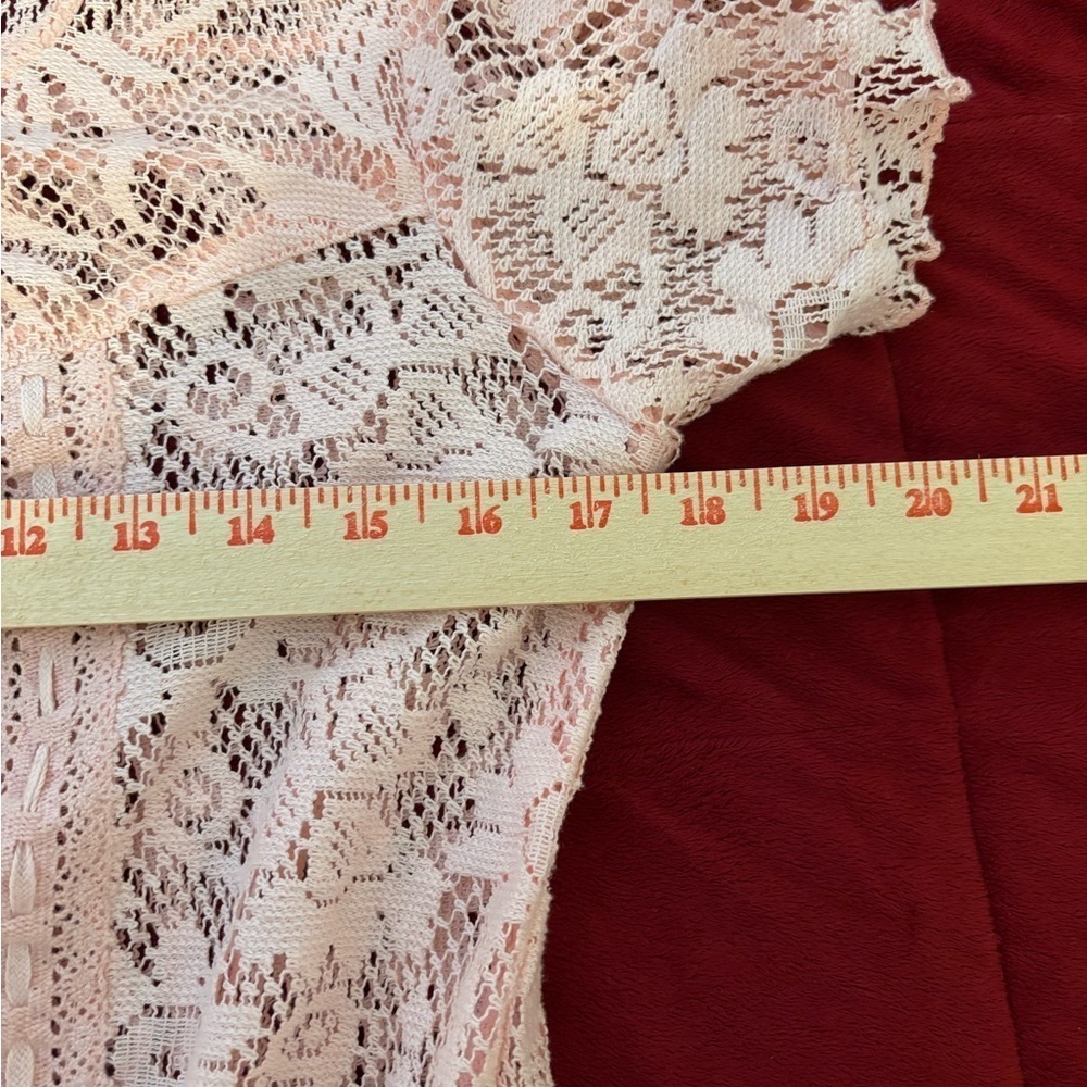 Nine West Blush Lace Blouse - Picture 5 of 9